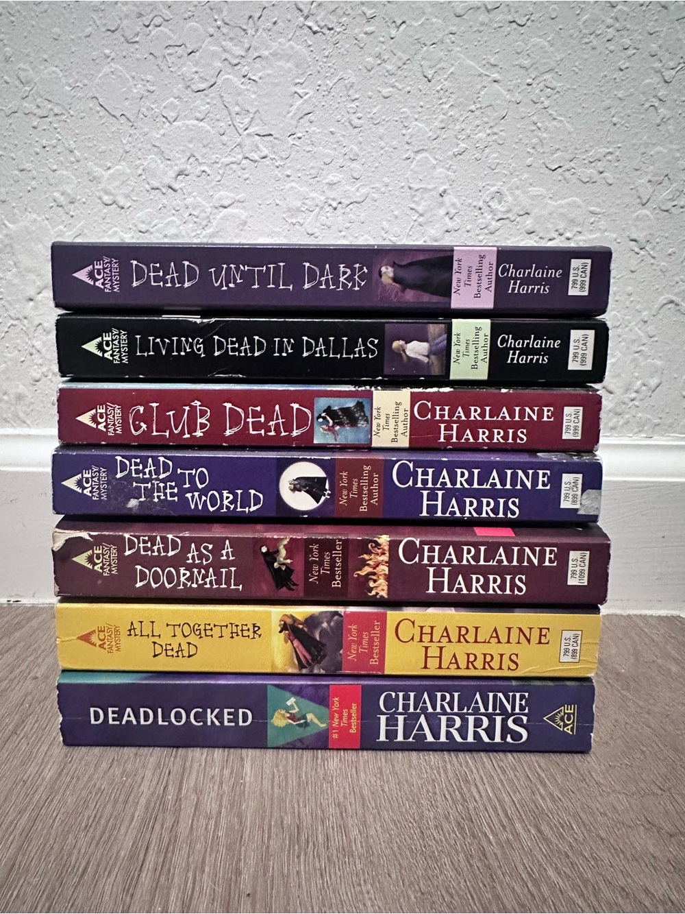 Charlaine Harris Southern Vampire Mysteries Paperback Book Lot 7 True Blood